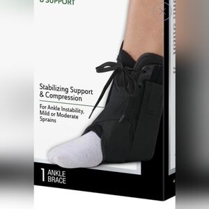 Curad Medline, Small Petite,Black Ankle Brace